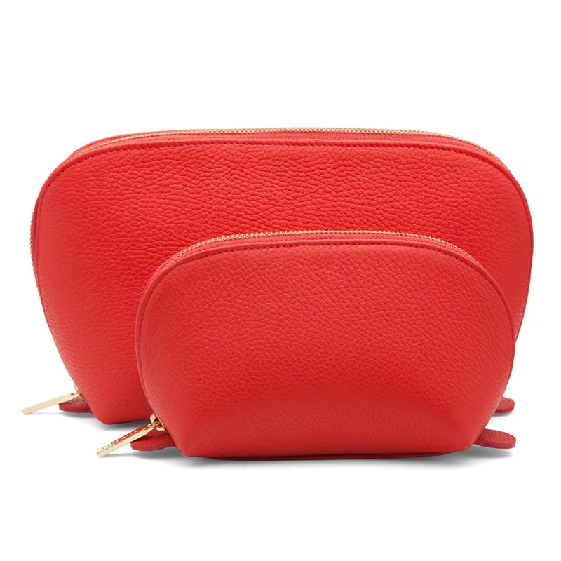 BSCI Factory Custom Leather Travel Case Makeup Bag Women&prime;s Cosmetic Bag