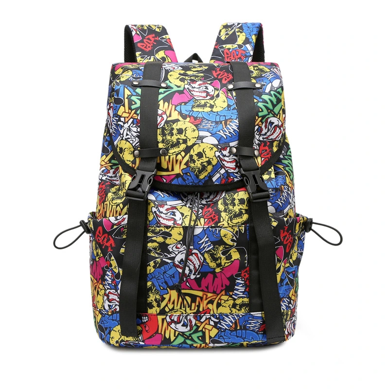 Waterproof Fashion School Bag Hiking Travel Digital Printing Backpack