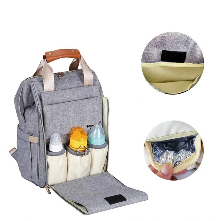 Wear Resistant Breathable Waterproof Outdoor Travel Business Diaper Bag Double Shoulder Bag Backpack