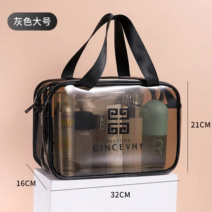 Customize Waterproof Clear Transparent Vinyl Plastic PVC EVA Zipper Pouch Makeup Toiletry Storage Purse Gift Skincare Packaging Travel Bath Washing Cosmetic Bag