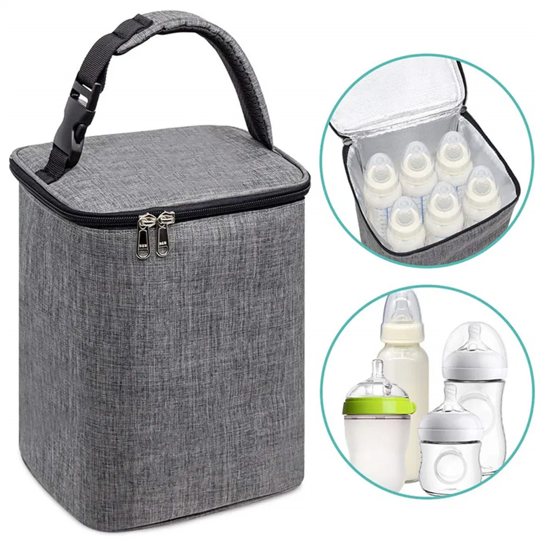 Breastmilk Cooler Bag Insulated Baby Bottle Bag Reusable Baby Bottle Tote Bag