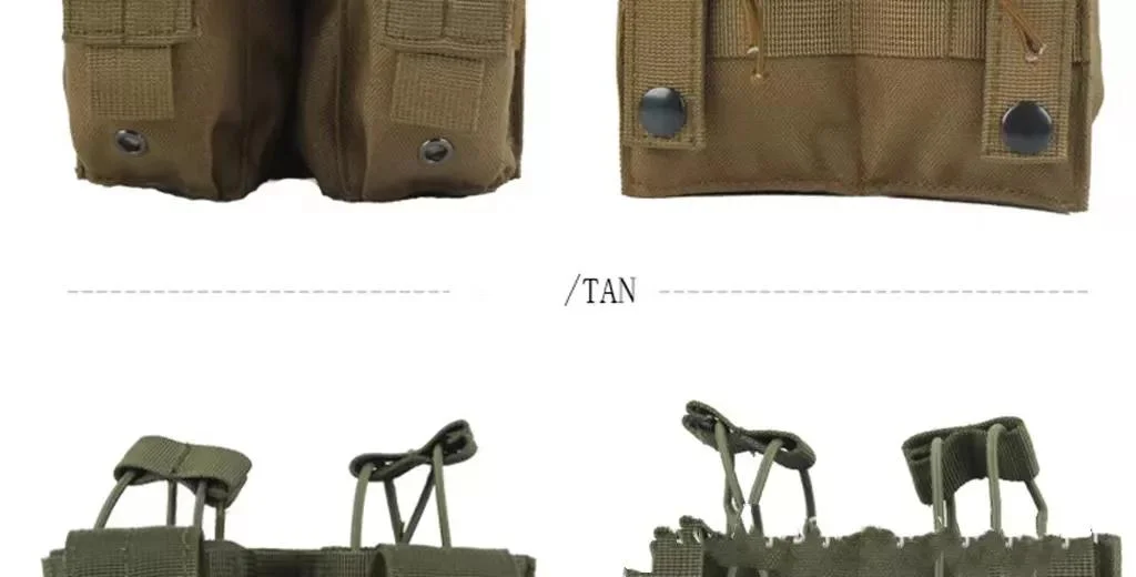 Yuemai Military Tactical Double Pouch Mag Magazine Pouch for Outdoor Combat Hunting