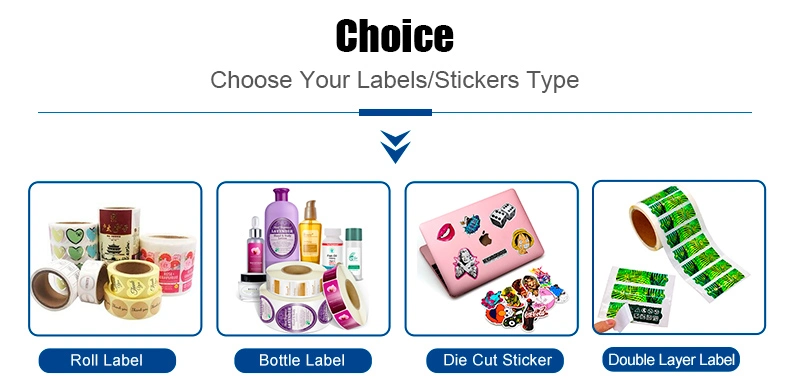 Custom Jewellery Oil Makeup Sticker Cardboard Private Packaging Label