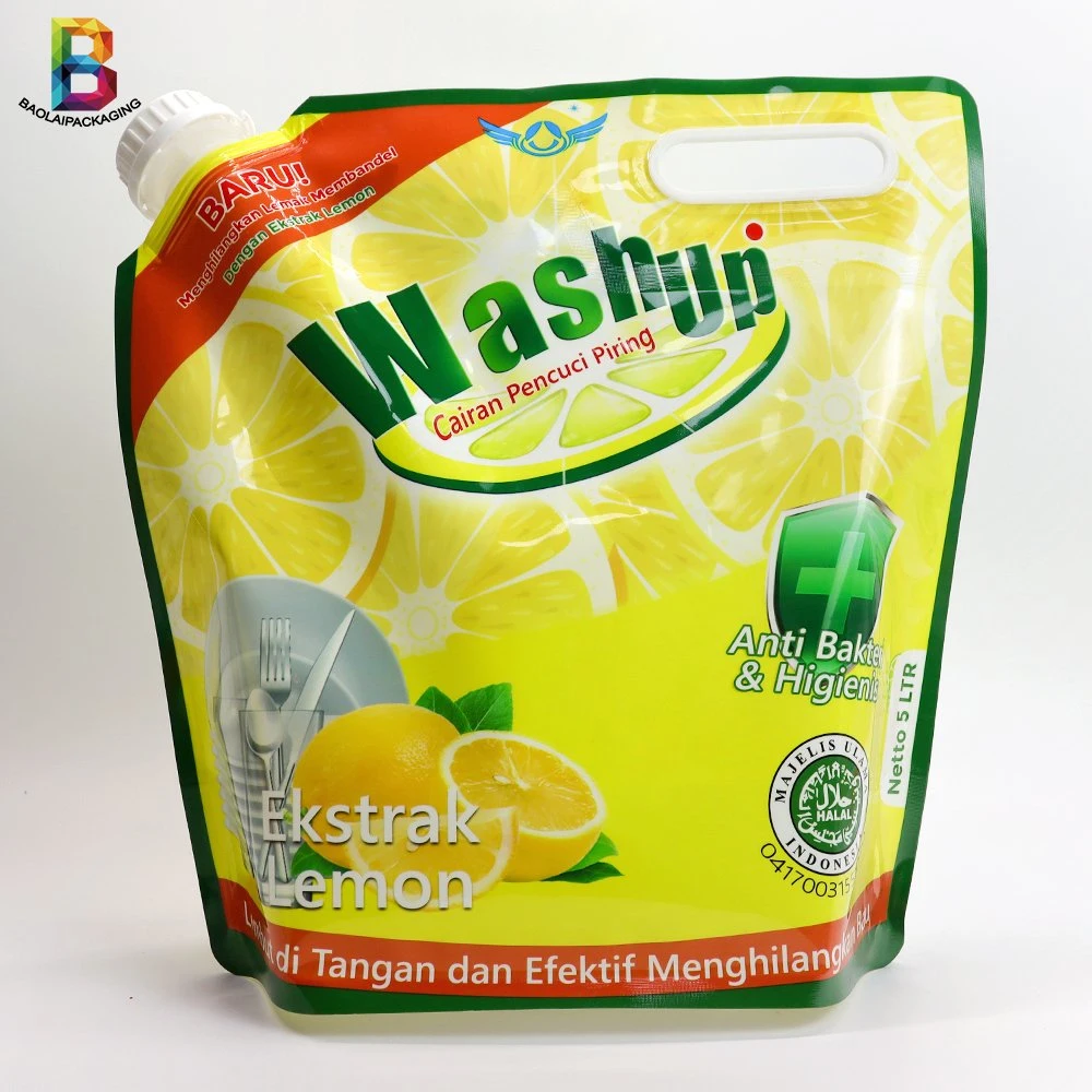 Customized Water Plastic Bag/Stand up Liquid Packing Container/Laundry Detergent Pouch Packing
