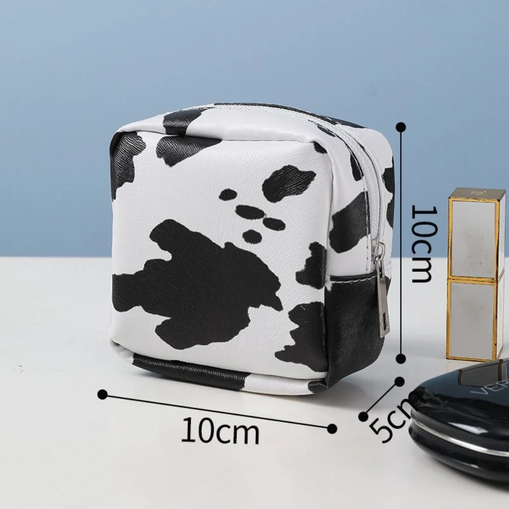 Waterproof Cosmetics Cow Print Design Makeup Bag Portable Cute Toiletry Organizer Bl20057