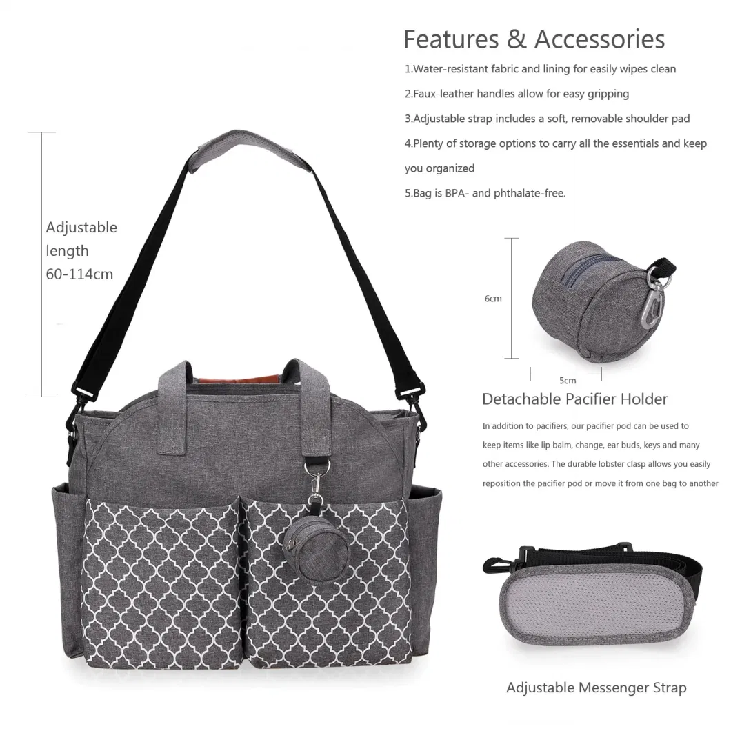 Modern Design Mommy Diaper Bag Waterproof USB PP Fabric Low-Priced for Hospital Use for Kids &amp; Teen Storage in Wardrobe Space