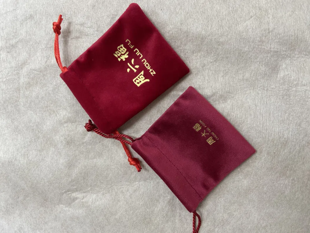 Jewelry Pouch Microfiber Velvet Pouch 2022 New Suede Jewelry Pouch with Button