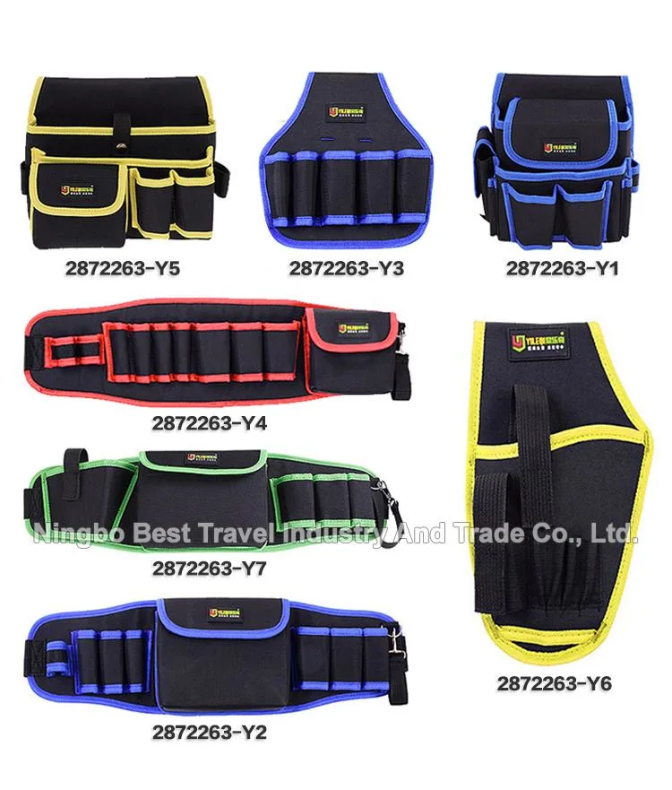 OEM Custom Electrician Waist Belt Tool Pouch Small Rolling Tool Pouch