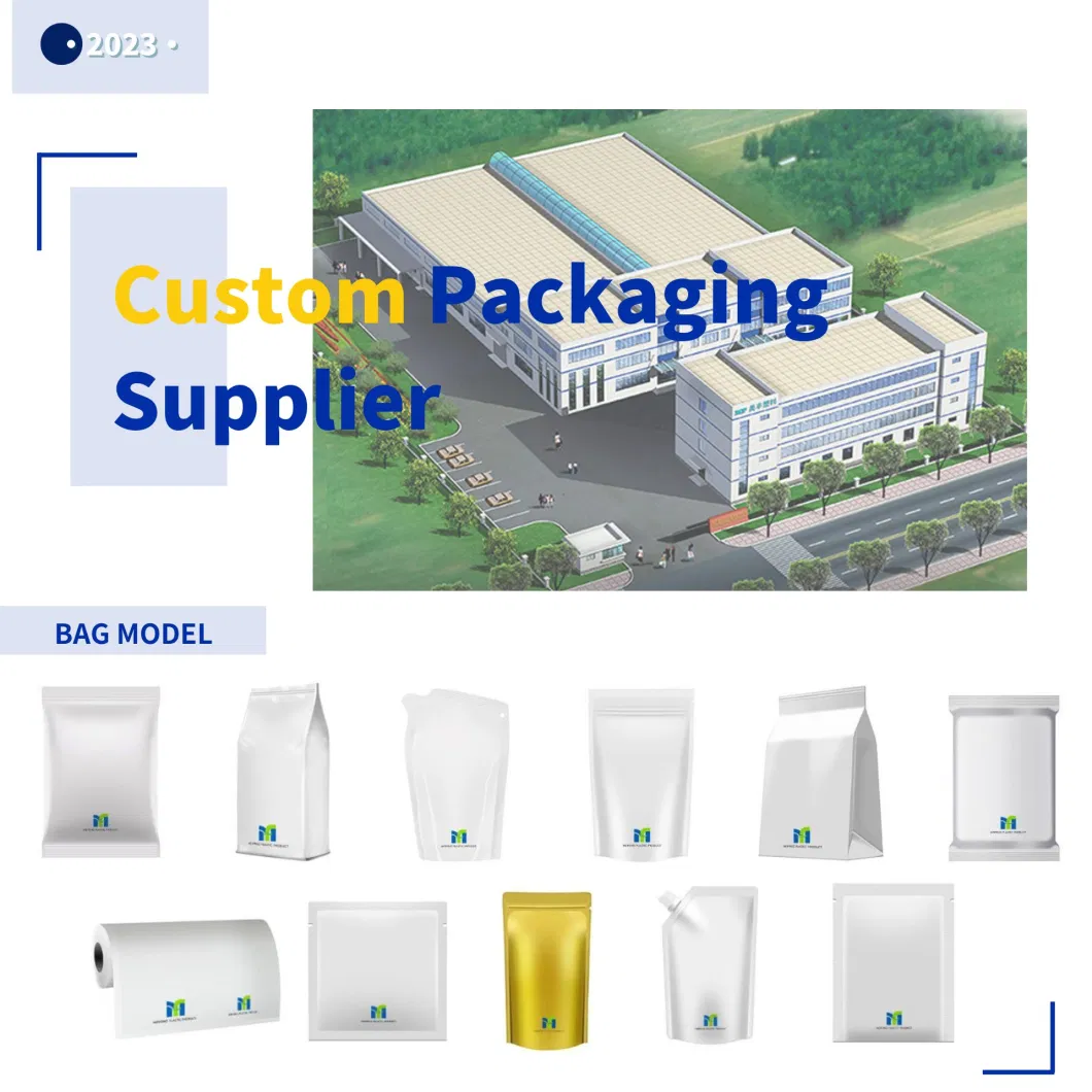 Packaging Supplier Printed Zipper Self-Sealing Laminated Stand up Plastic Bag Packaging Frozen Seafood Rice Coffee Tea Snacks Smell Proof Tobacco Pouch
