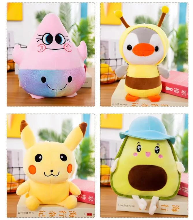 Mini Plush Animals Toy Set Goody Bags Filler for Boys Girls Child Kid Small Star Smiley Plush Colorful Sea Animal Toy