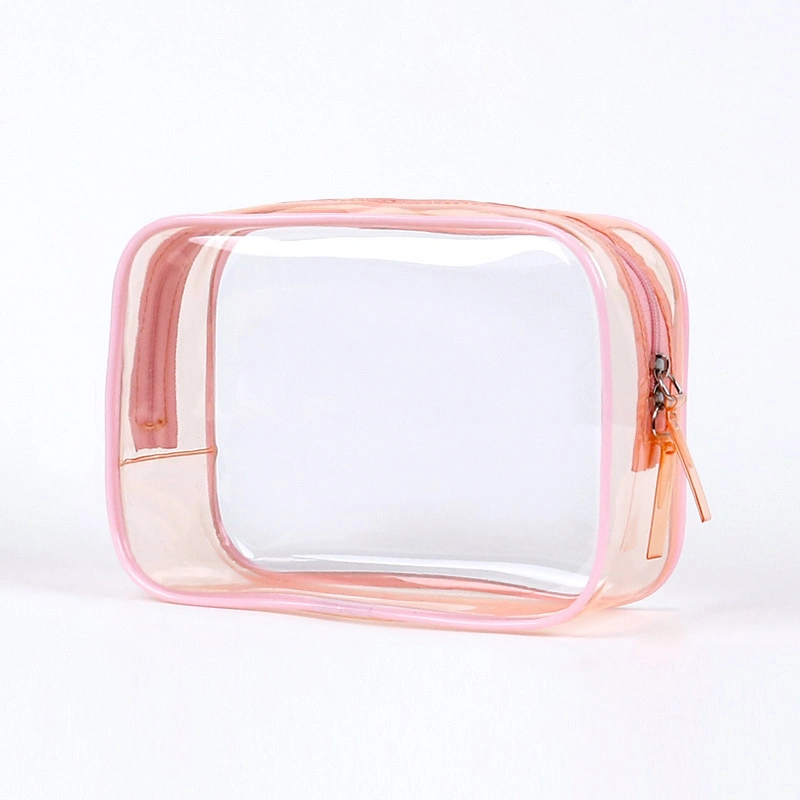 Customize Clear Waterproof Travel Toiletry Beauty Set Bag Transparent PVC Makeup Organizer