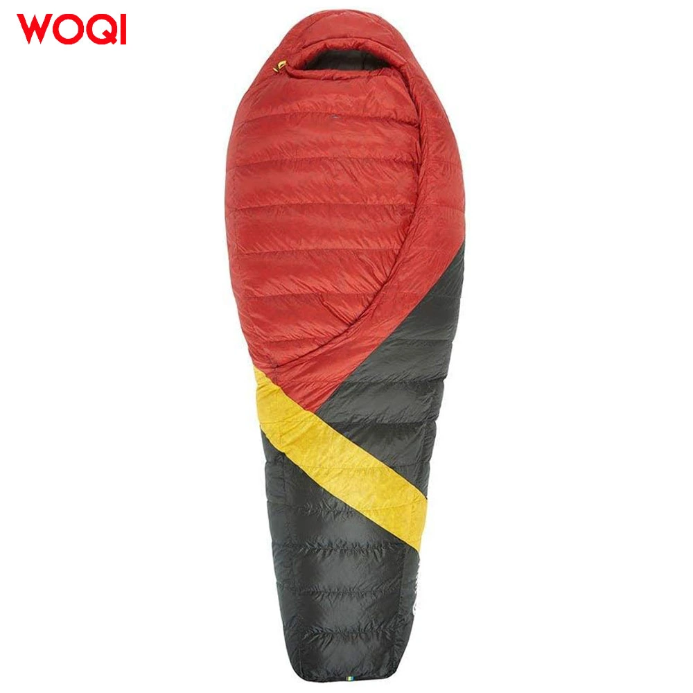 Waterproof Travel High-Quality Goose Down Camping Color Blocking Mommy Sleeping Bag