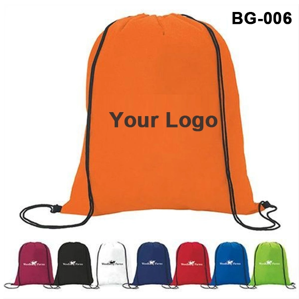 RPET Drawstring Sport Gym Backpack Nylon Promotional Foldable Marathon Beach Running Events Conference Cotton Recyclable Canvas Waterproof School Bag