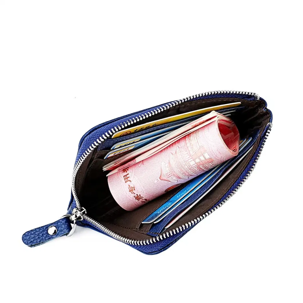 Factory Custom Spot Wholesale New Leather Primary School Children Women Mini Purse Cowhide Small Purse Coin Clip Square Ladies Bag