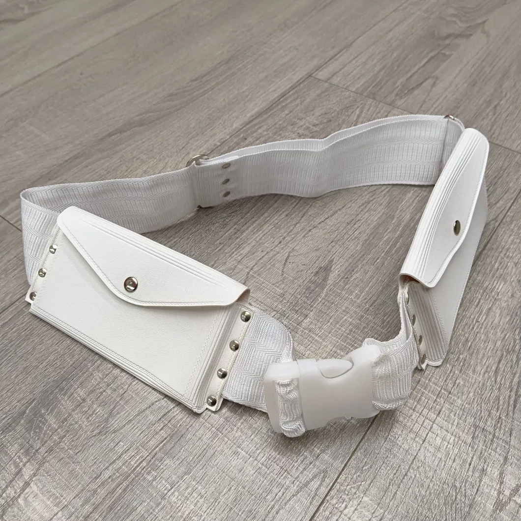 Water Resistant Custom Multifunctional Hajj &amp; Umrah - White Belt Anti-Theft Waist Bag Ahram/Ehram/Travel Pouch of Nylon