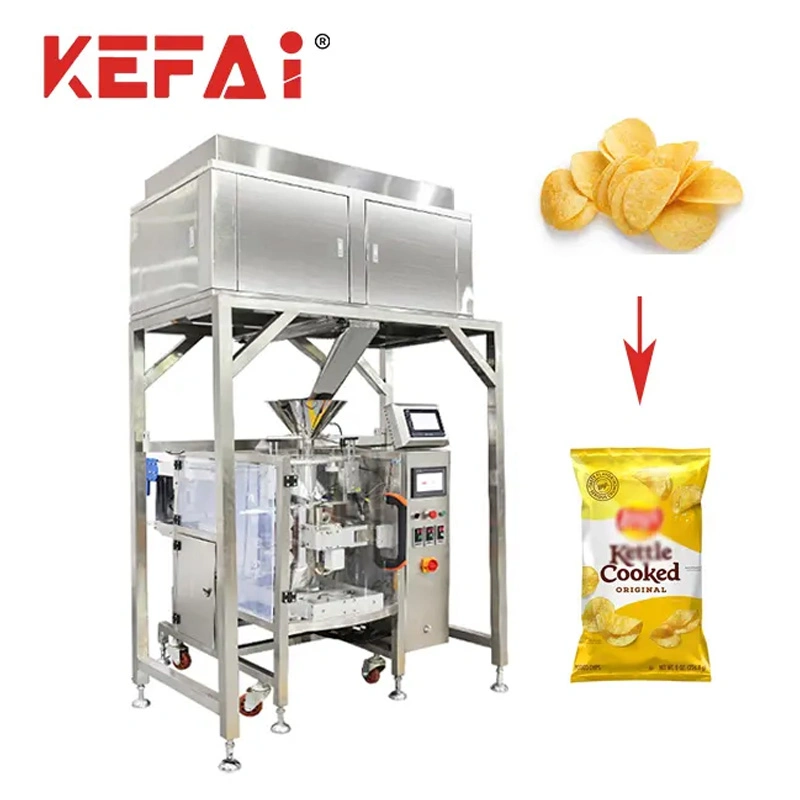 Kefai Vertical Nitrogen Pouch Filled Fried Chips Packaging Machine