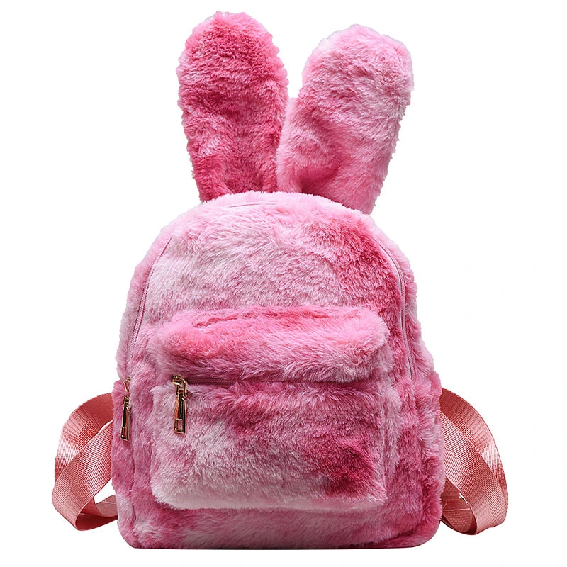 Hot Sale Cute Cartoon Bunny School Backpack Children Coin Purse Bag for Teens School Bag