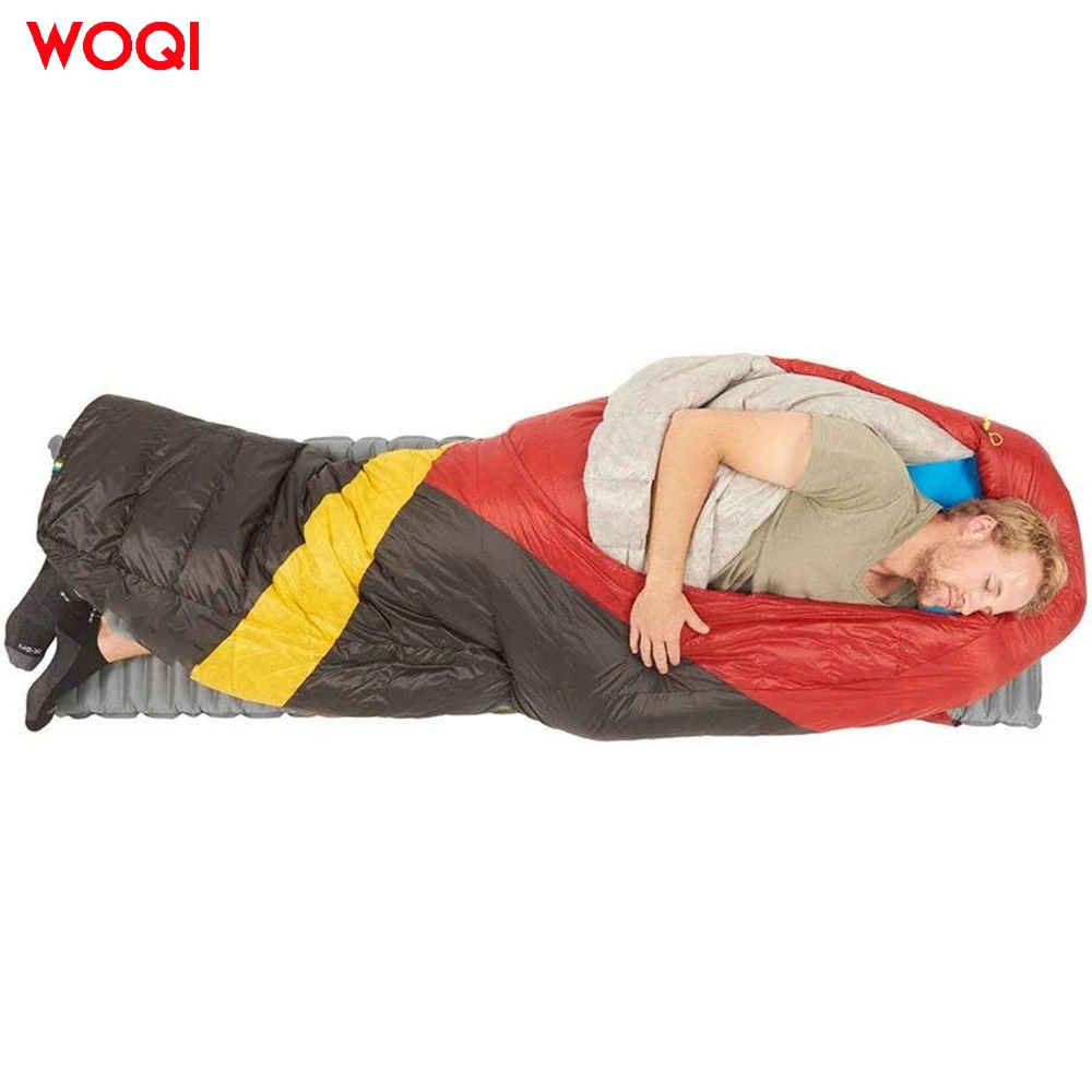 Waterproof Travel High-Quality Goose Down Camping Color Blocking Mommy Sleeping Bag