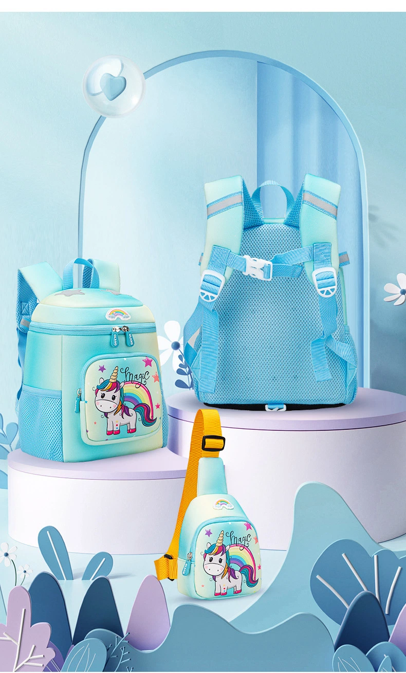 Factory Custom Backpack Unicorn Girls School Bag Large Capacity Kid Backpack Bag