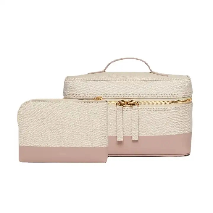 Private Label Wholesale Lady Cosmetic Bags Travel Organizer Pouch Makeup Bag PU Leather High Quality Custom Cosmetic Bags Cases