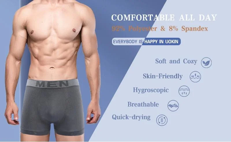 Sexy Solid Color Boxers Mens Elastic High Waist Briefs Underwear Seamless Arrow Panties Underwear Soft Penis Pouch Boxershorts