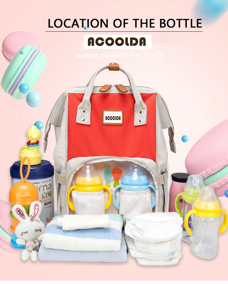 High-Quality Fabric Restaurant Cooler Thermal Insulated for Hot and Cold Diaper Bag Backpack with Changing Station