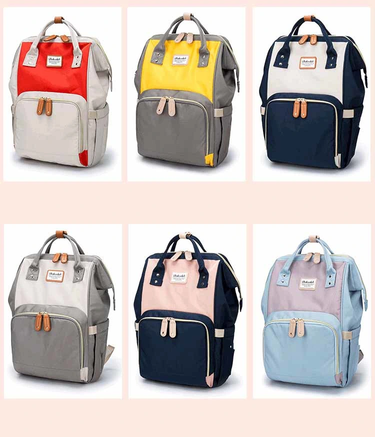 High-Quality Fabric Restaurant Cooler Thermal Insulated for Hot and Cold Diaper Bag Backpack with Changing Station