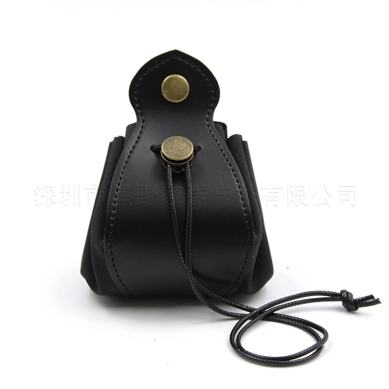 Mini Vintage Purse Leather Belt Pouch Portable Jewelry Storage Ci22376
