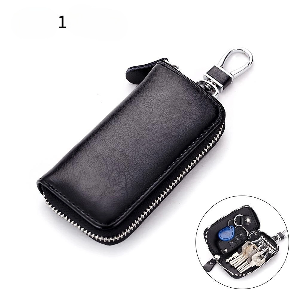 Leather Key Holder Wallet Pouch Gifts Him Her Men Women