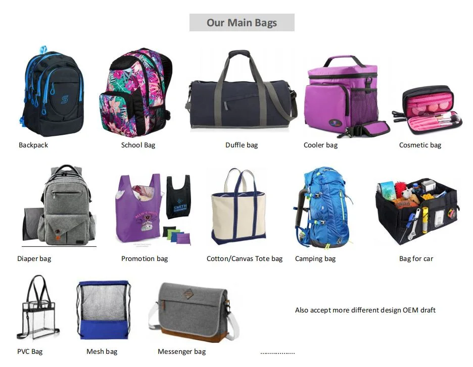 Good Quality Fashion Leisure Teenager Girl New Design Backpack School Bag
