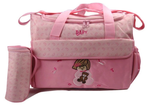 2PCS Baby Changing Diaper Nappy Mummy Bag with Multifunctional Set