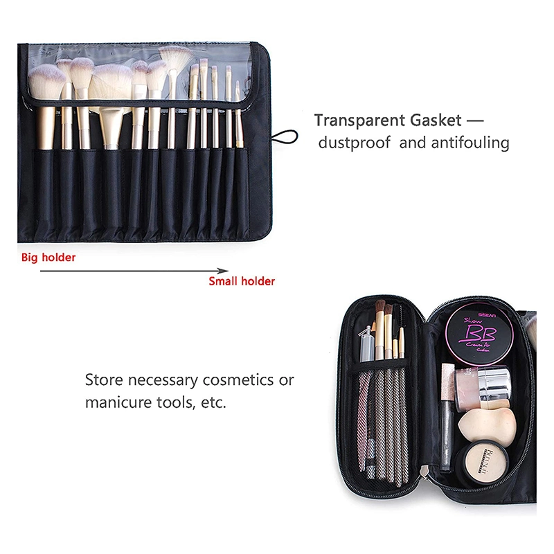 Detachable Portable Woman Makeup Brush Organizer Cosmetic Bag for Travel