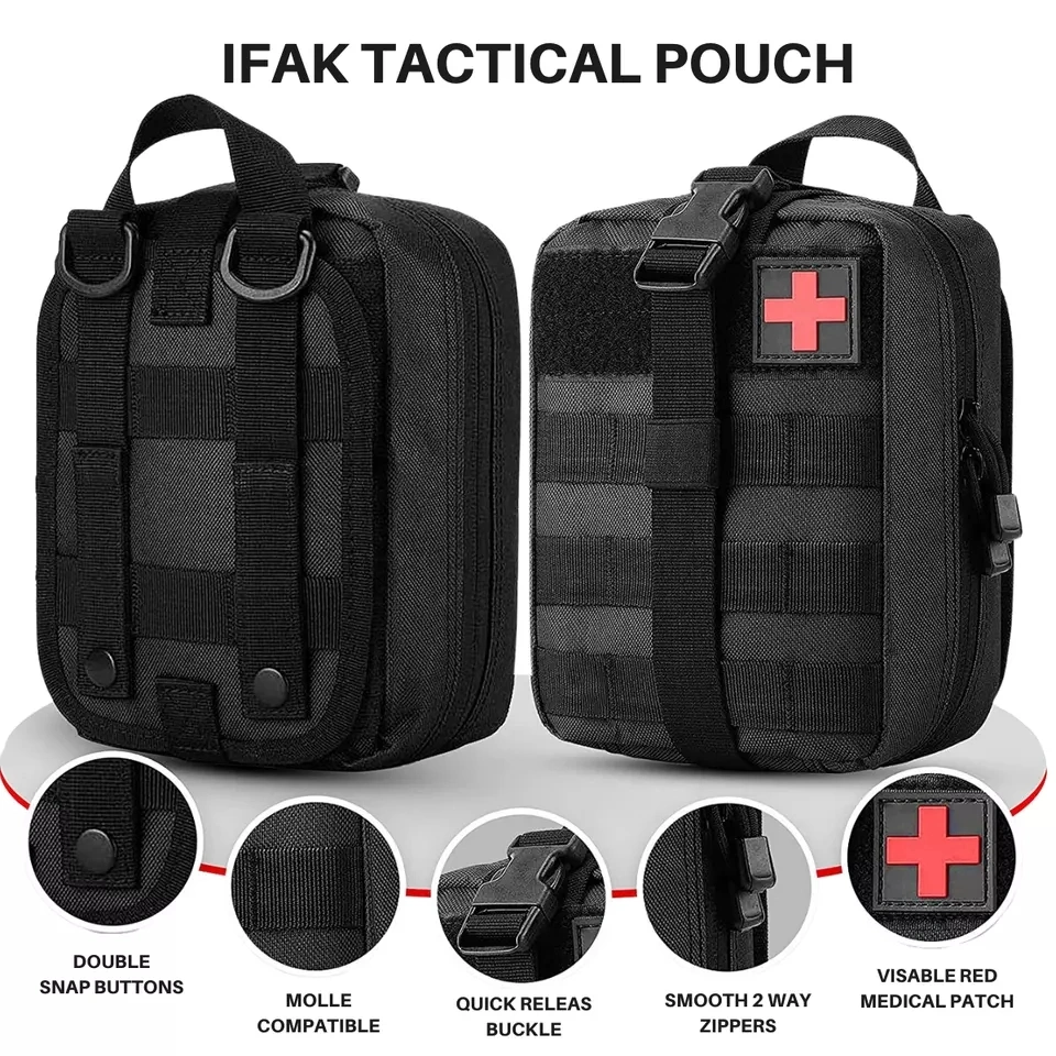 Tactical Waterproof First Aid Emergency Kit Bag Camouflage Ifak Pouch