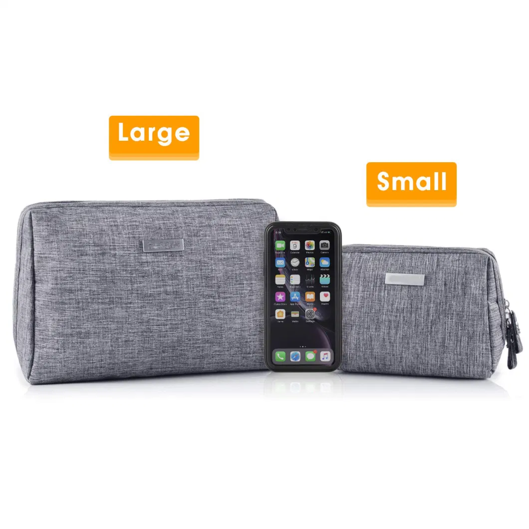 Large Makeup Bag Zipper Pouch Travel Cosmetic Organizer for Women and Girls