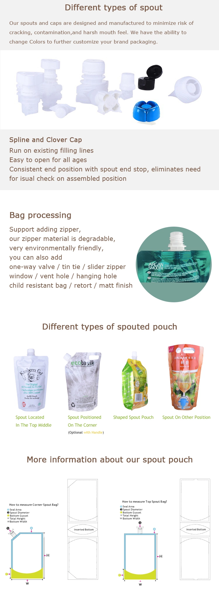 High Quality 5L 10L Spout Bags Water Bags Juice Spout Pouch
