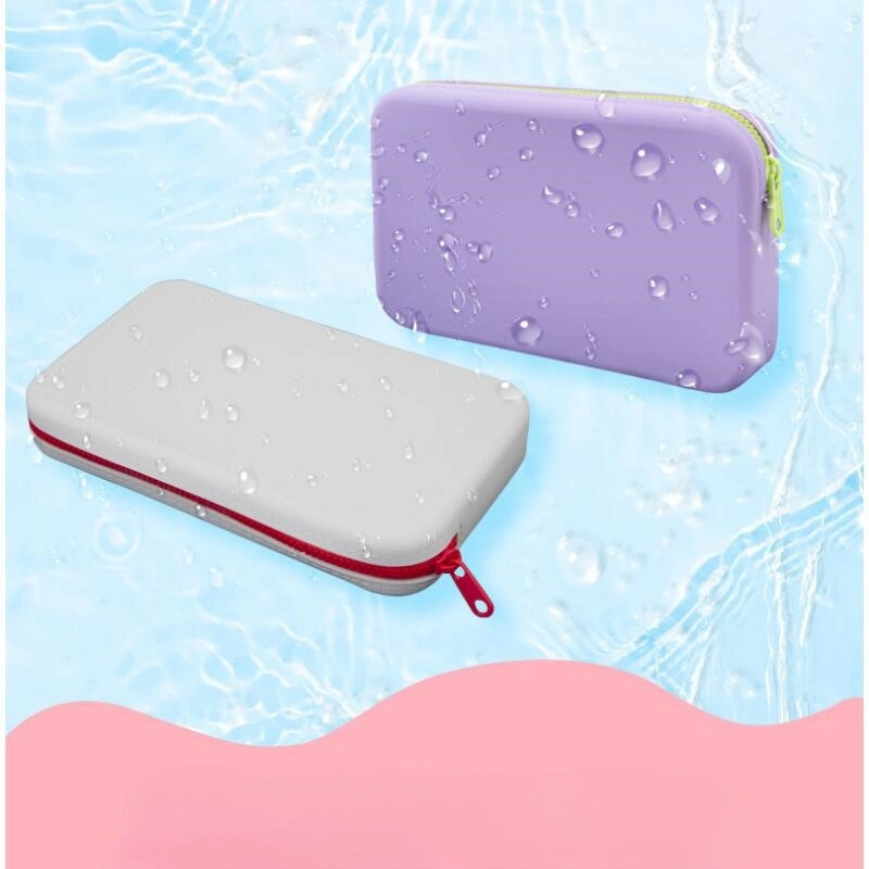 Waterproof Silicone Cosmetic Bag Travel Pouch Silicone Charger Organizer Makeup Bag