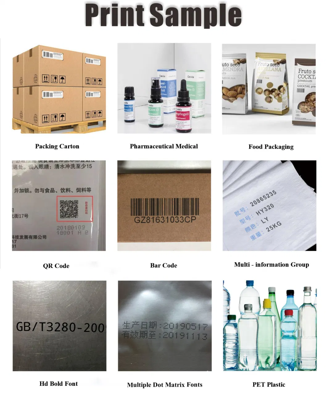Automatic Expiry Date Ink Jet Inkjet Batch Coding Printing Machine for Pouches Plastic Bag