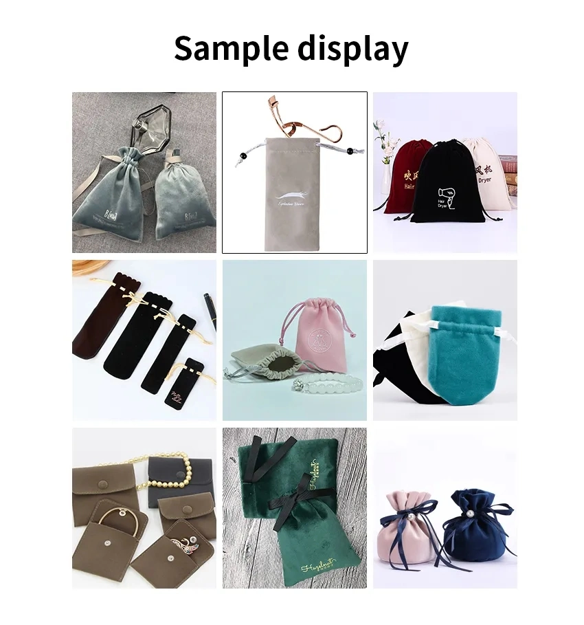 OEM Microfiber Jewellery Gift Jewelry Pouch with Logo Custom Small Jewelry Bag for Earrings