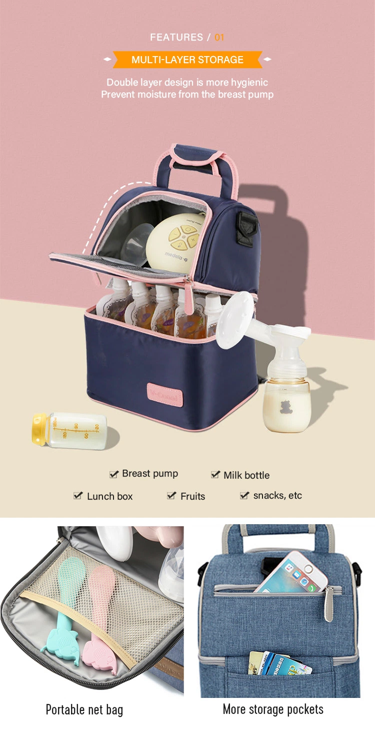 Tote Storage Insulated Breast Milk Baby Bottle Breastmilk Cooler Bag