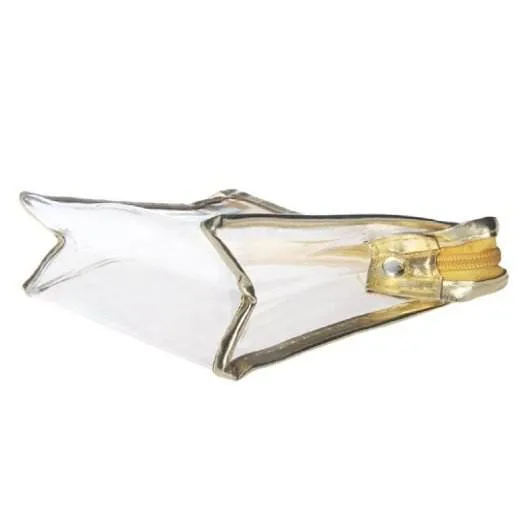 Travel Gold Clear PVC Ziplock Pouch Bag Cosmetic Bags