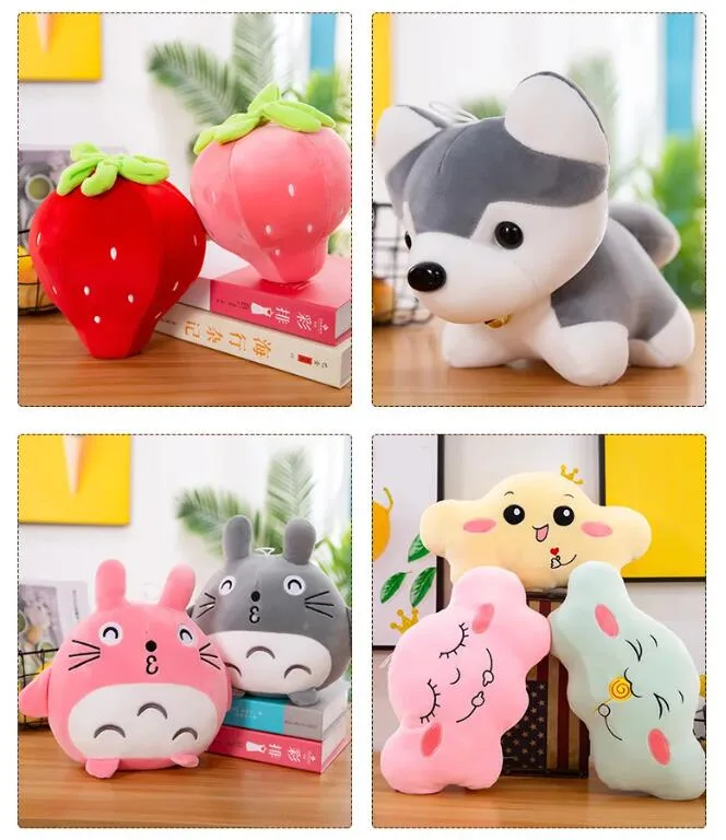 Mini Plush Animals Toy Set Goody Bags Filler for Boys Girls Child Kid Small Star Smiley Plush Colorful Sea Animal Toy