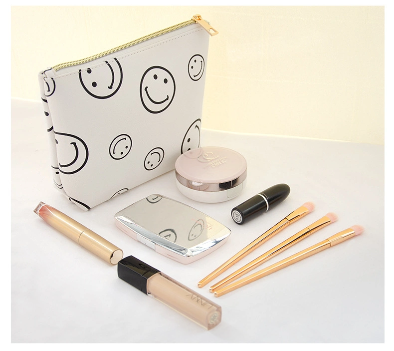 OEM Custom Design Printing Lady Cosmetic Bag Case Toiletry Pouch Waterproof Women Makeup Bag Wallet Clutch Bag