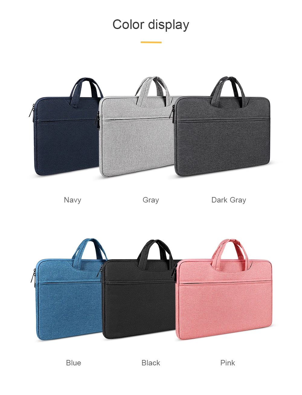 Wholesale Fashion Travel Grey Black Black Blue School Business Briefcase Tote Laptop Computer Bag