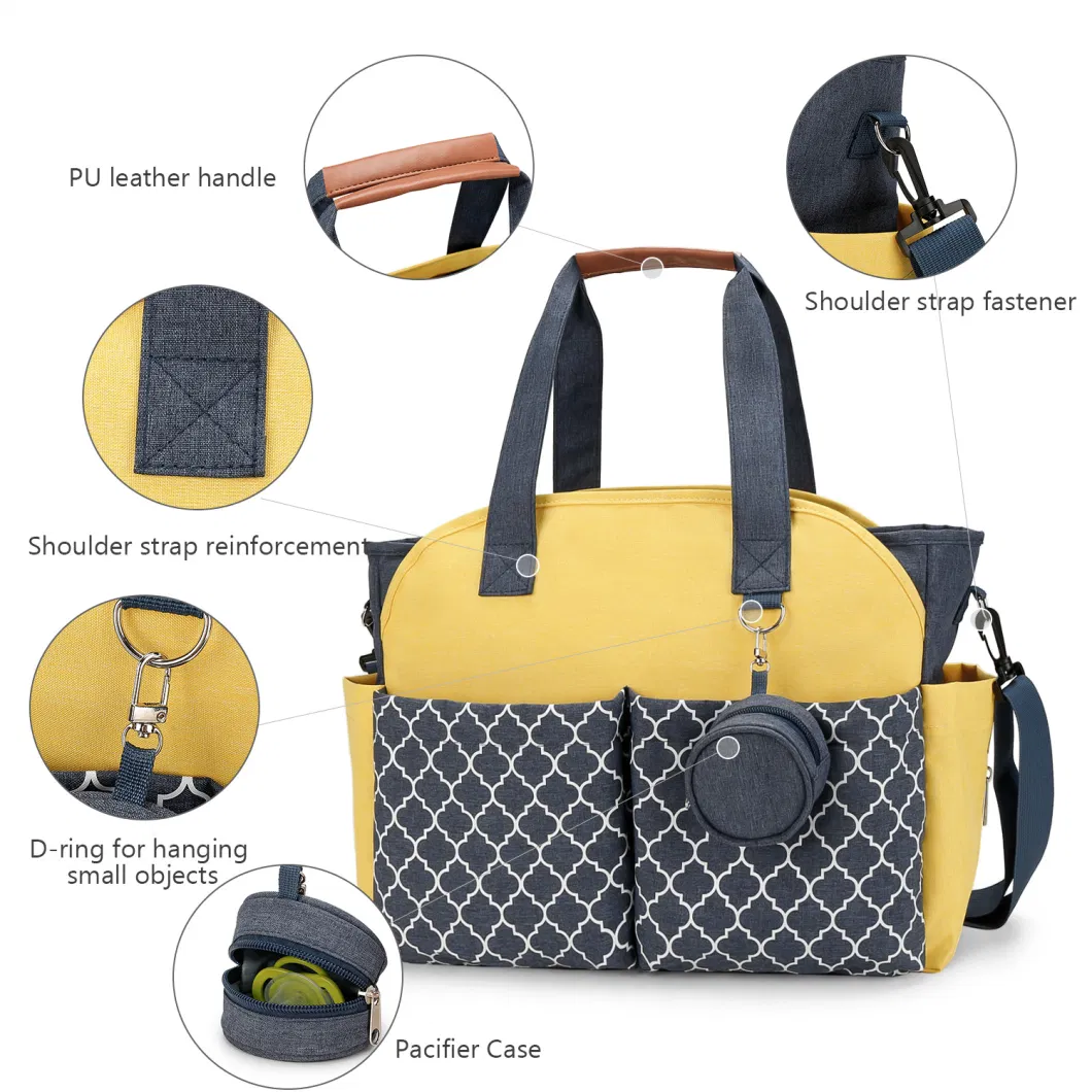 Modern Design Rational Construction Waterproof USB Mommy Diaper Bag for Hospital Use