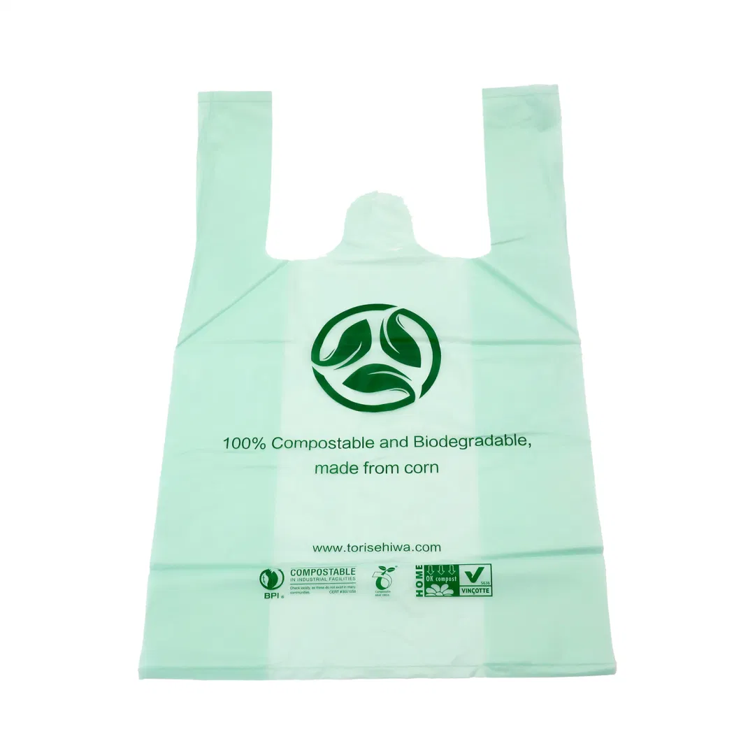 Plastic PE PLA Biodegradable Compost Printing Scented Dog Poop Nappy Diaper Scented Food Vest Shopping Drawstring Trash Ziplock Garbage Packaging T-Shirt Bags