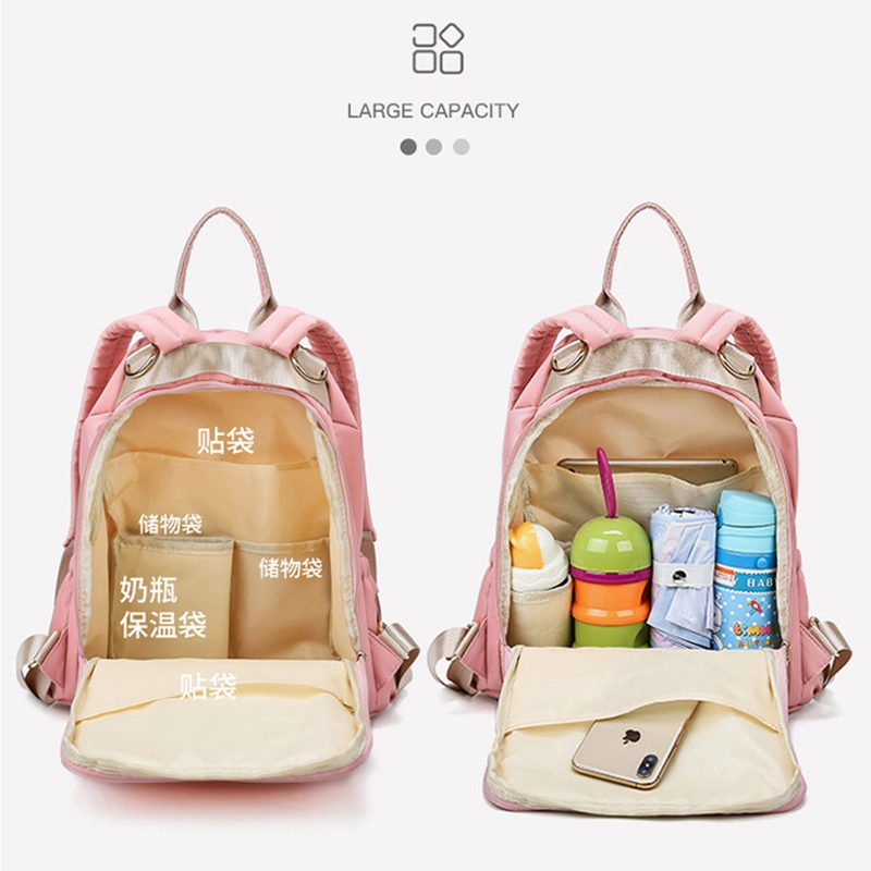 Custom Travel Mom Diaper Bag Large Capacity Mummy Baby Backpack