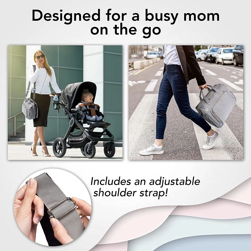Baby Diaper Bag with Changing Station; Waterproof Diaper Bag