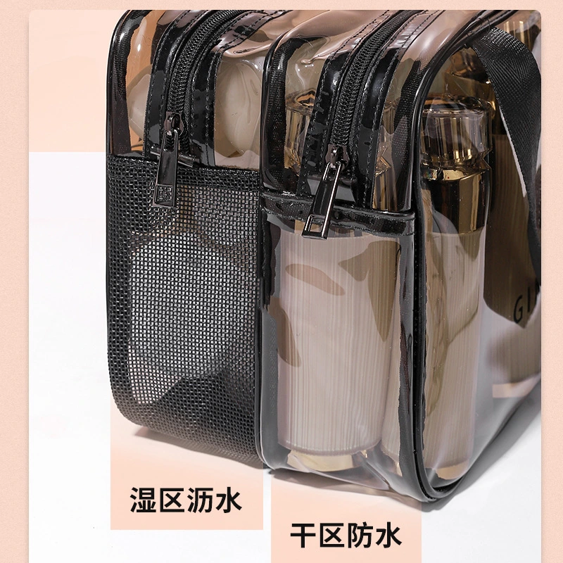 Customize Waterproof Clear Transparent Vinyl Plastic PVC EVA Zipper Pouch Makeup Toiletry Storage Purse Gift Skincare Packaging Travel Bath Washing Cosmetic Bag
