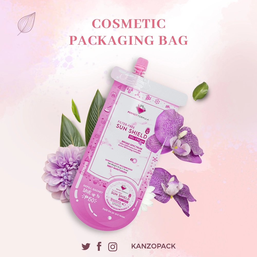 50/250/500 Ml Packaging Spouted Pouches, Cosmetic Stand up Pouch with Spout, Small Refillable Travel Subpackage Spout Pouch