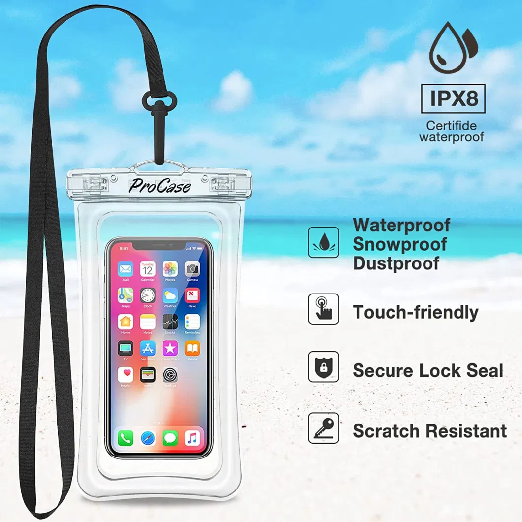 Floating Waterproof Phone Pouch Case, Underwater Dry Bag Cell for iPhone 14 13 12 11 PRO Max Xs Xr X, Galaxy S23 S22 S21 Ultra Pixel up to 7.0&quot;